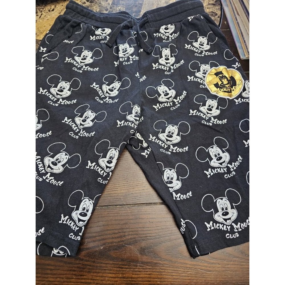 Baby Doll Mickey Mouse Club Black White Shorts Women's Size Small